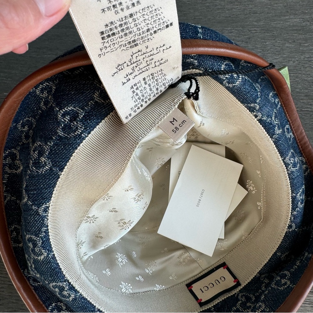 Gucci monogram denim hat - Picture 6 of 7
